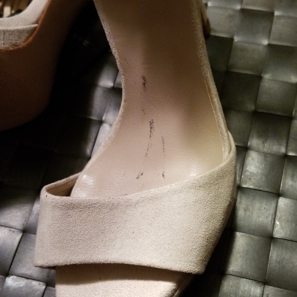 Zara beige faux suede fringe shoes - Picture 6 of 7